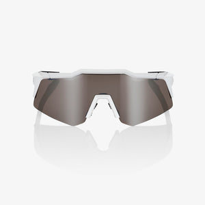 Lunettes - 100% - Speedcraft - Matte White - Hiper Silver Mirror Lens
