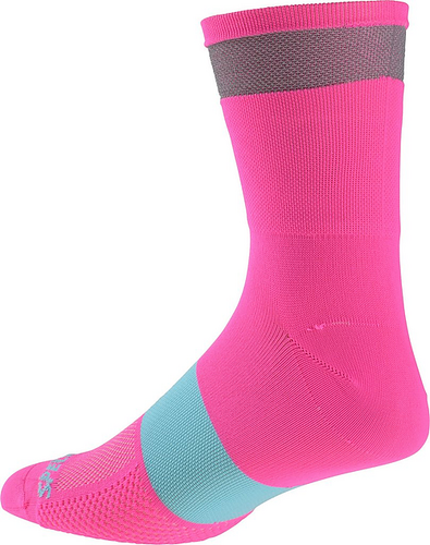 Chaussettes - Specialized - Reflect tall neon pnk XL