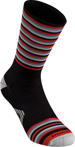 Chaussettes - Specialized - Full Stripe Sock Blk/gry
