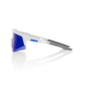Lunettes - 100% - Speedcraft XS - Matte White - Blue Multilayer Mirror Lens