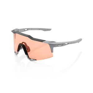 Lunettes - 100% - Speedcraft - Soft Tact Stone Grey - Hiper Coral Lens